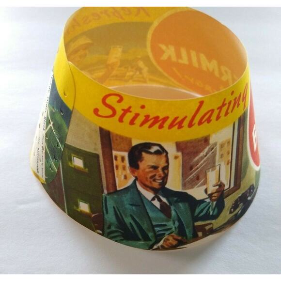 Vintage 1940s Butter Milk Bottle Collar Women Tennis Player NOS Buttermilk Lady - Picture 4 of 5